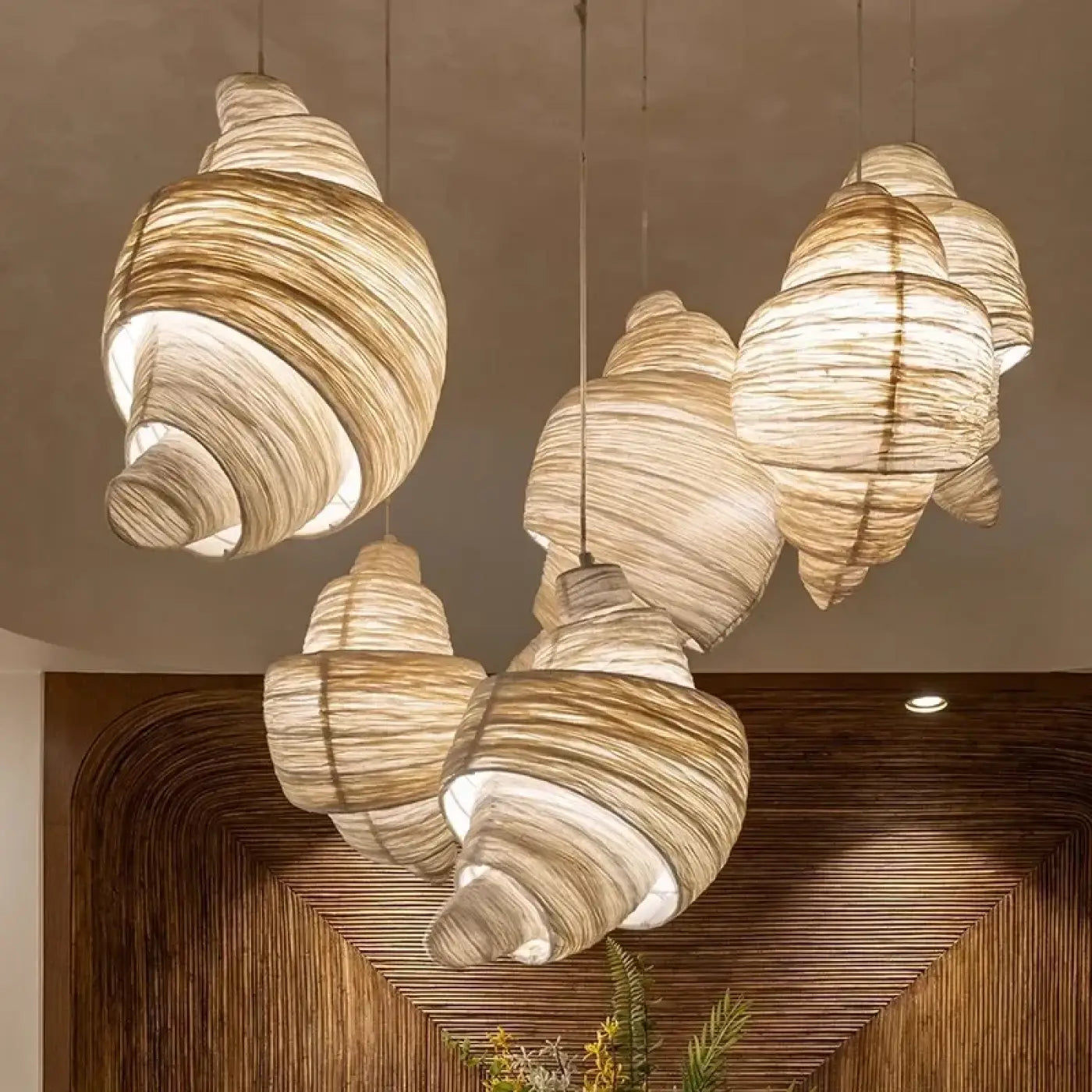 Suspension Luminaire en Tissu - Plis
