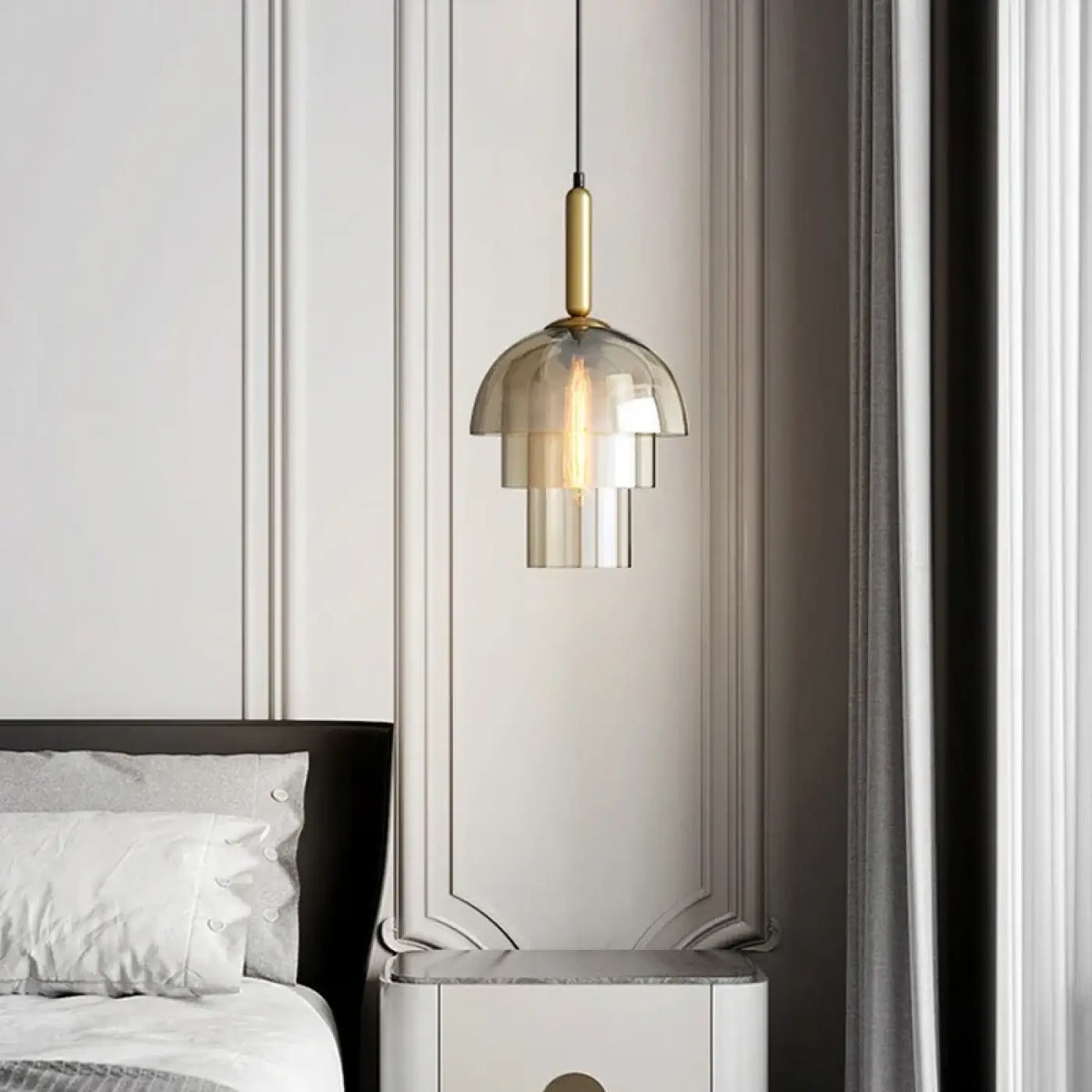 Suspension Luminaire Vintage en Verre - Varis