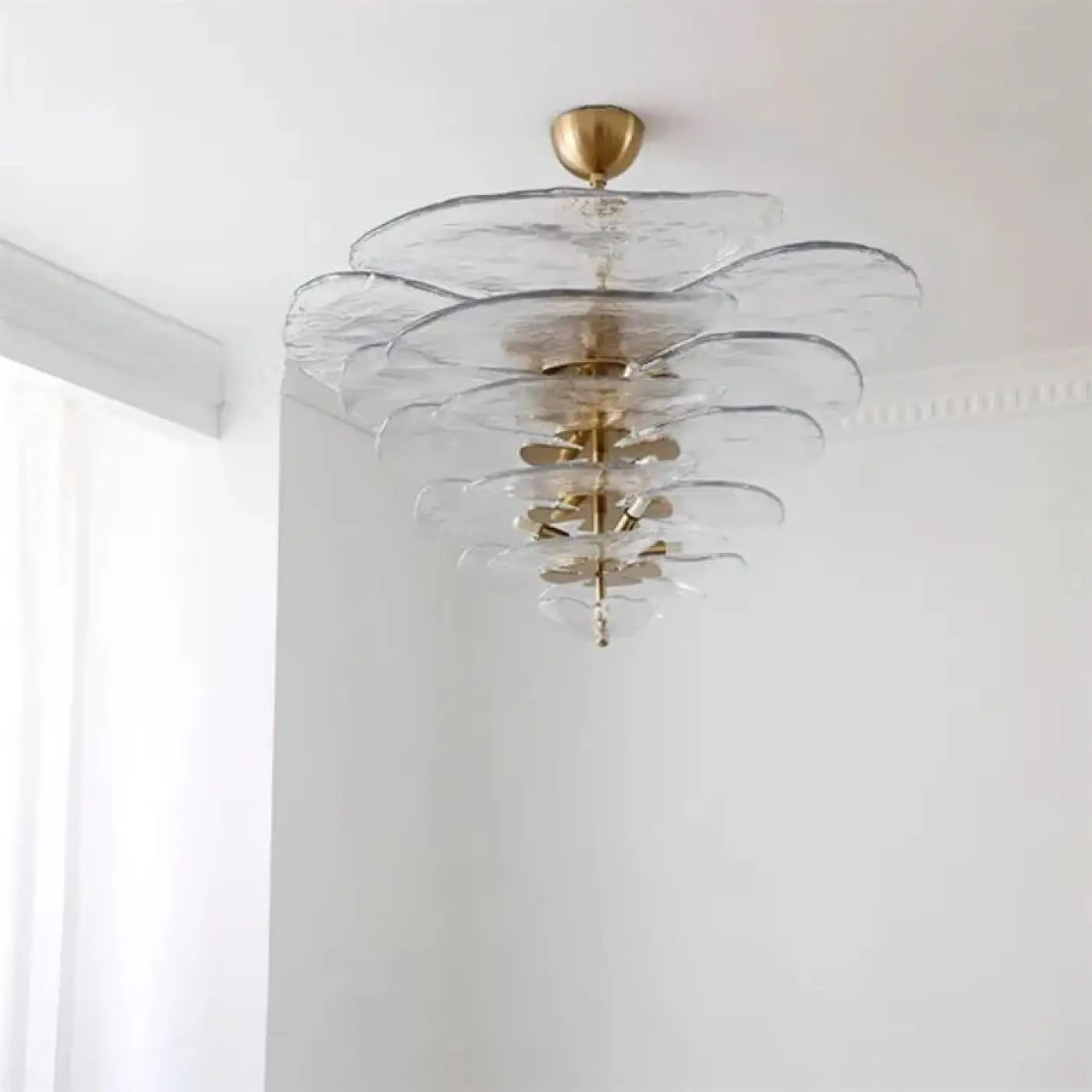 Suspension Luminaire Elegant en Verre - Guppe