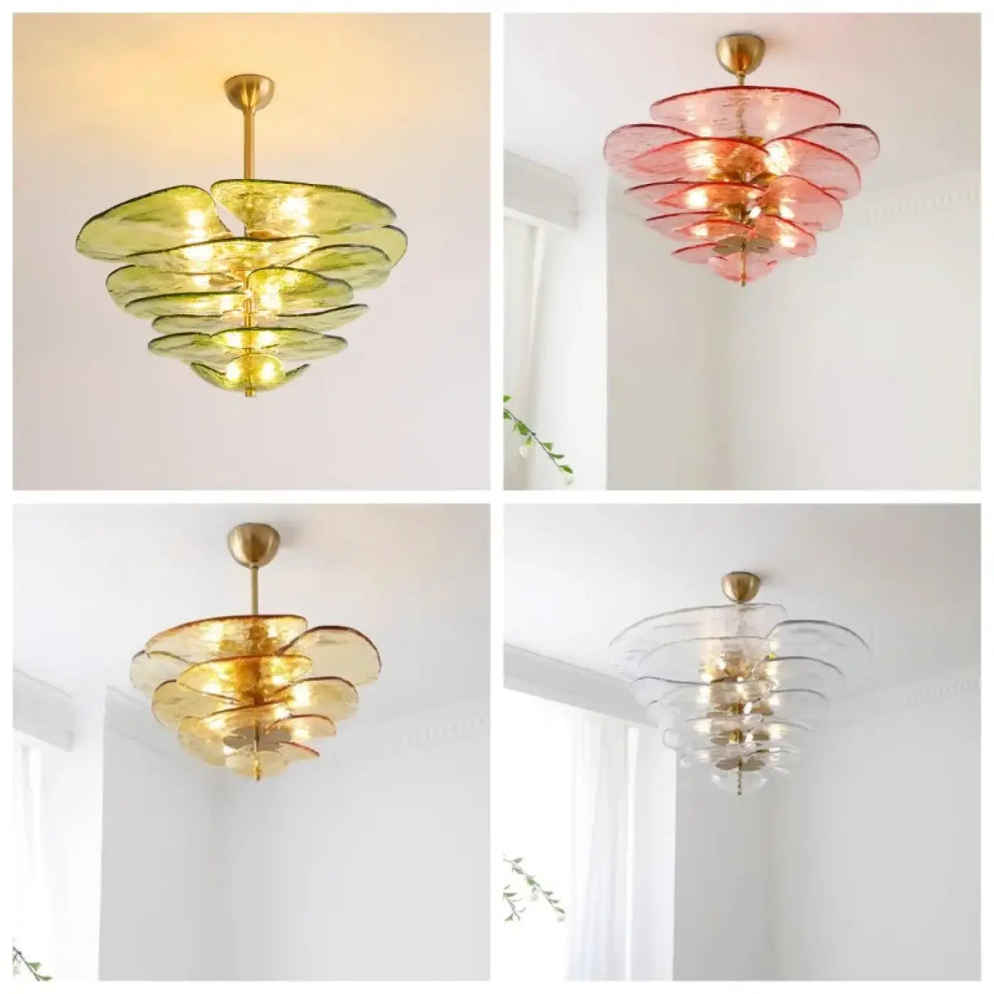 Suspension Luminaire Elegant en Verre - Guppe