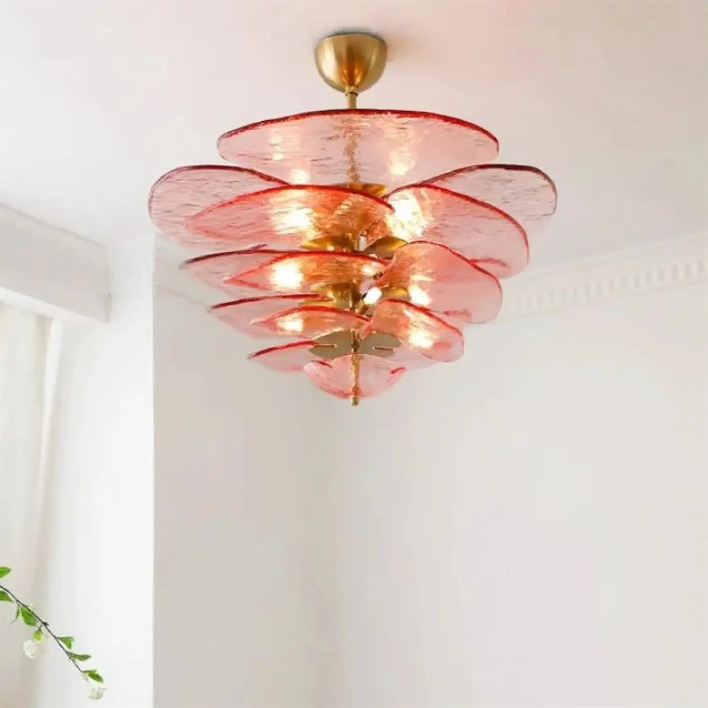 Suspension Luminaire Elegant en Verre - Guppe