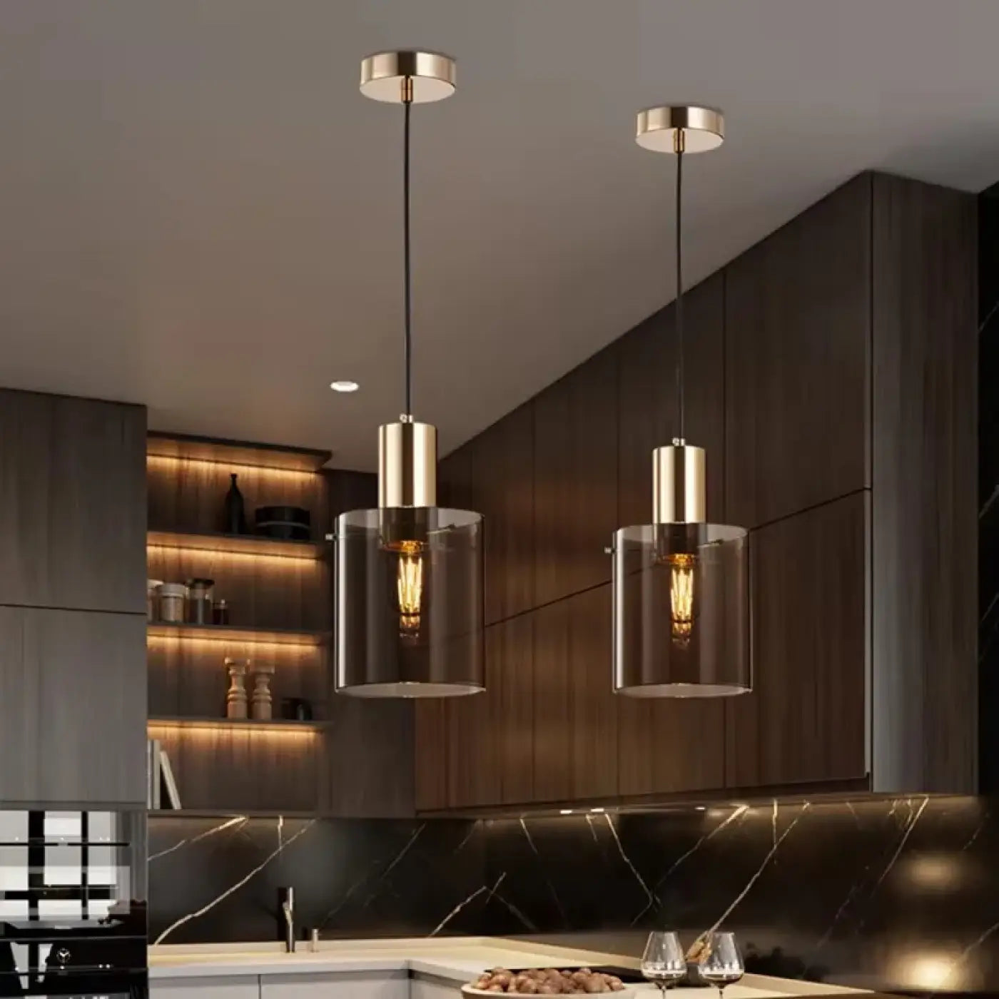 Suspension Luminaire Moderne en Verre - Trobah