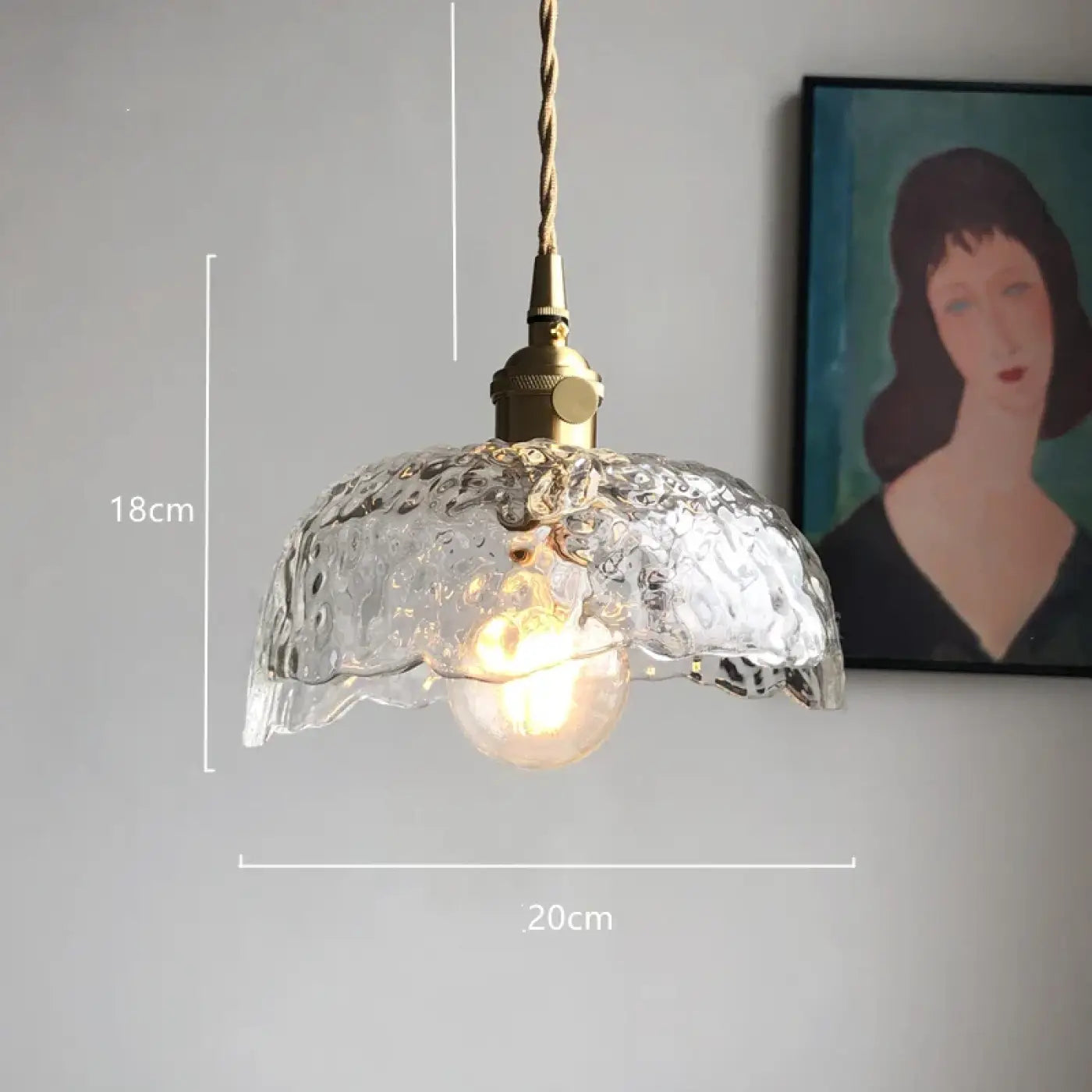 Suspension Luminaire Retro en Verre - Vretre
