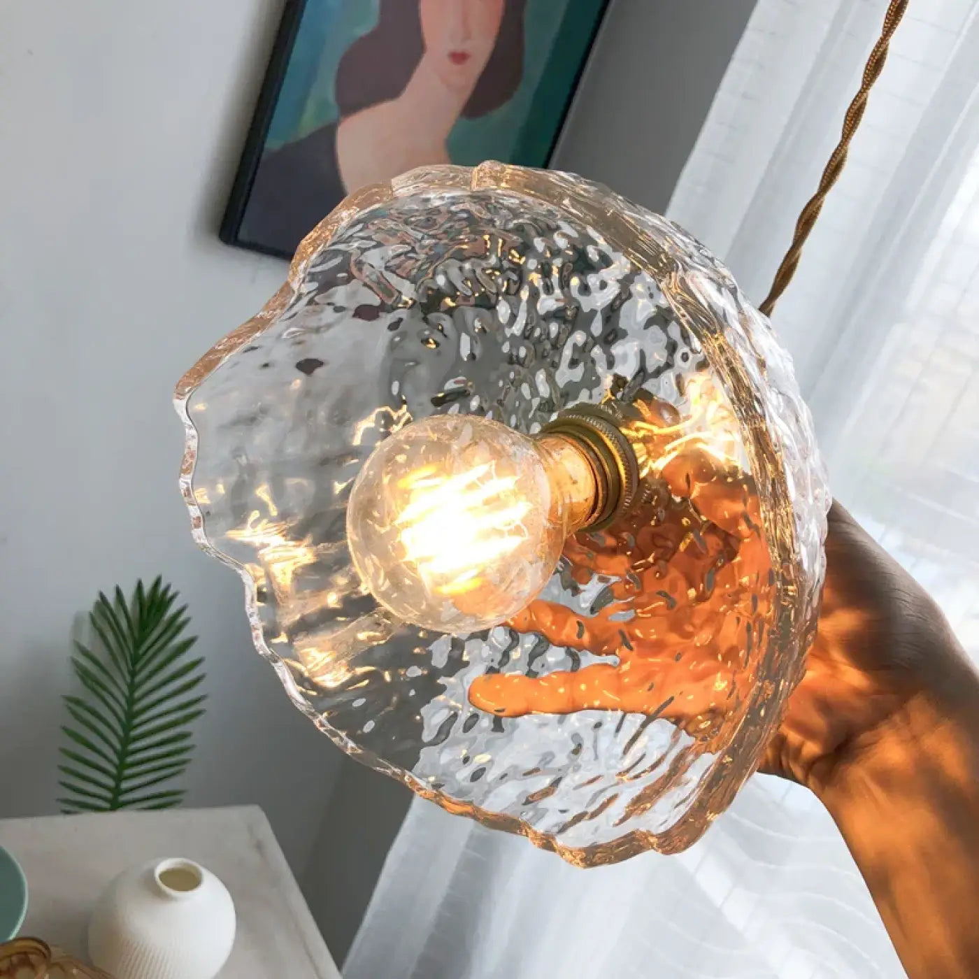 Suspension Luminaire Retro en Verre - Vretre