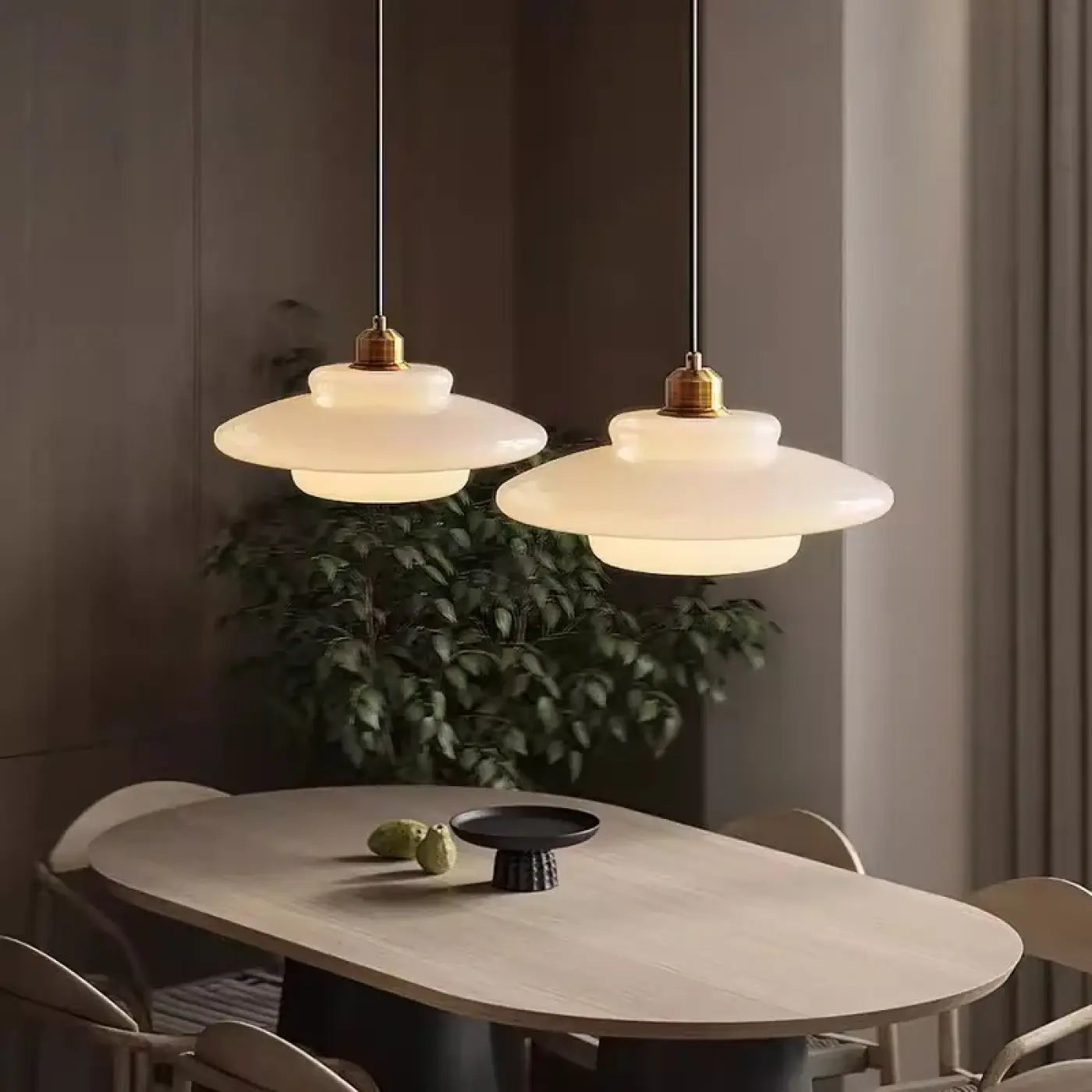 Suspension Luminaire Scandinave en Verre - Palin