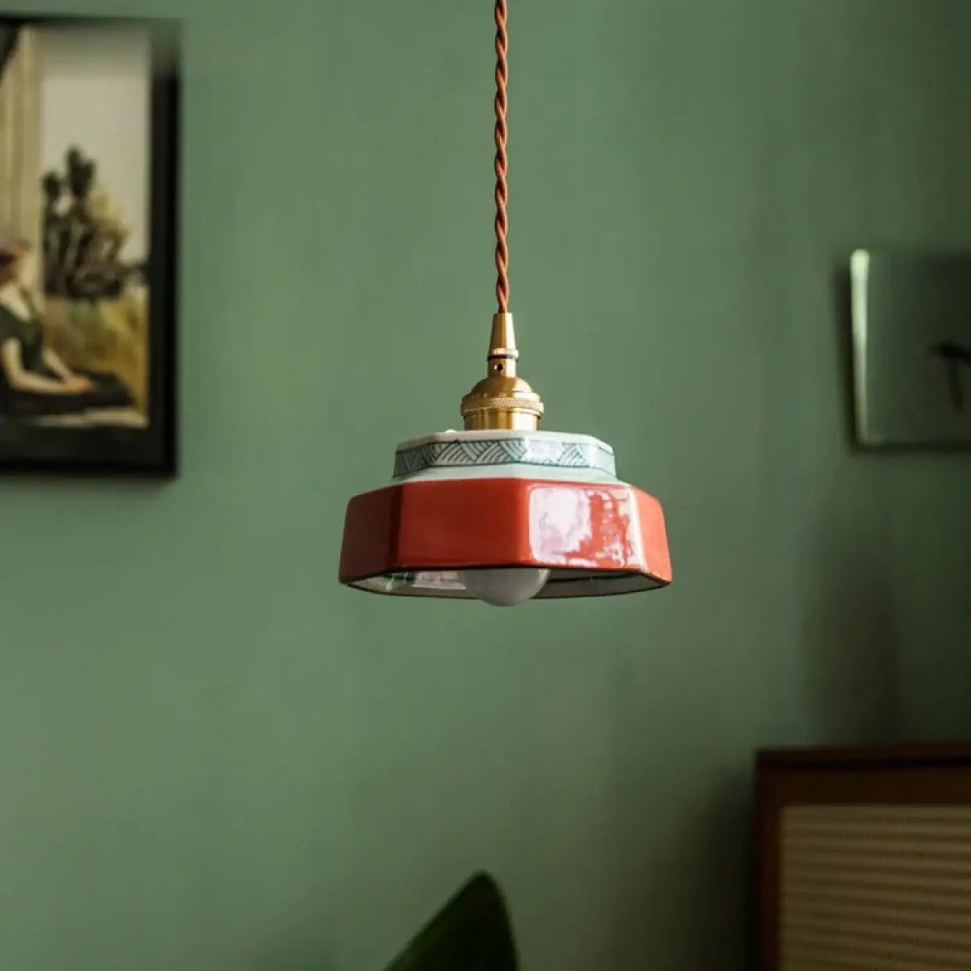 Suspension Luminaire Vintage en Laiton - Cela
