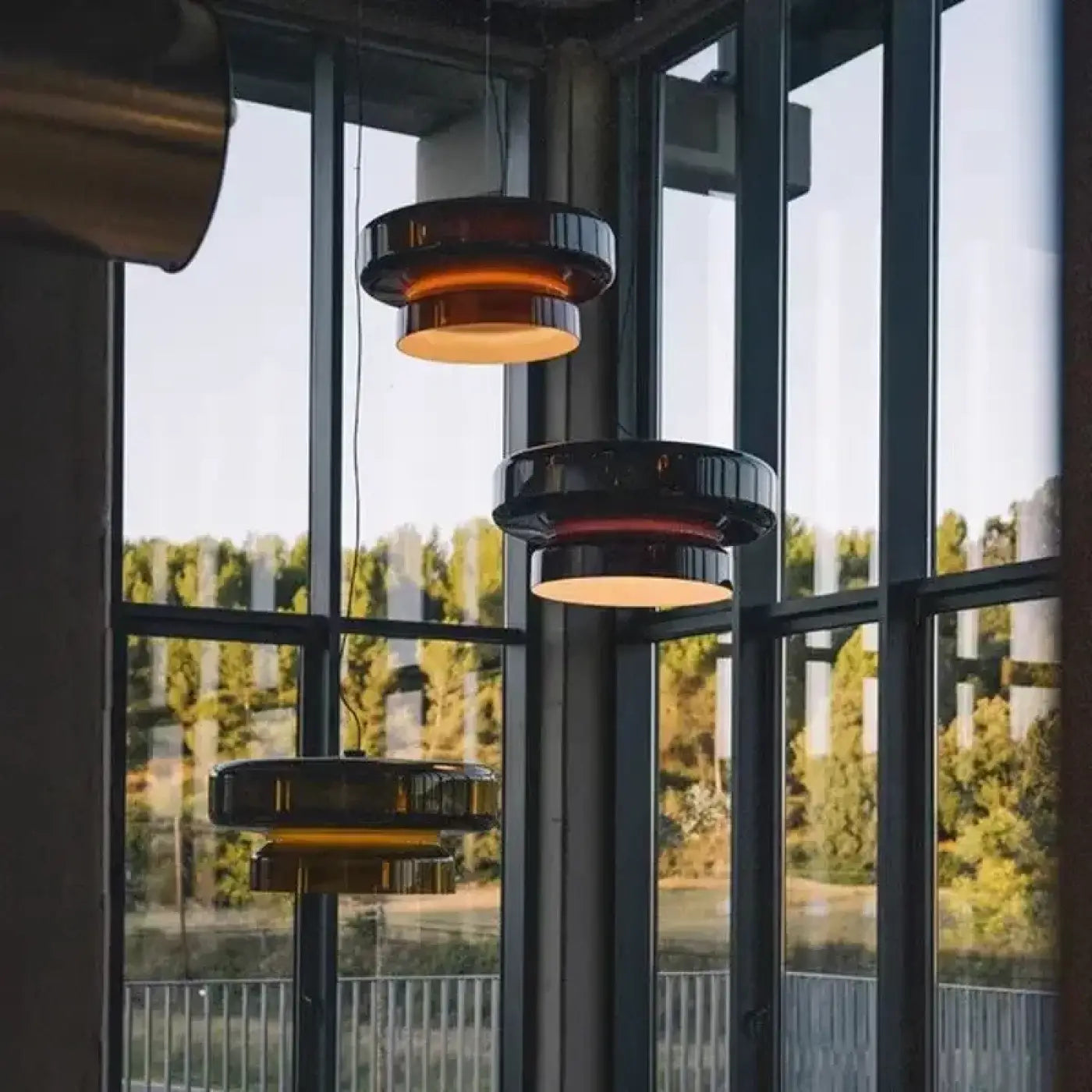 Suspension Luminaire Vintage en Verre - Dova