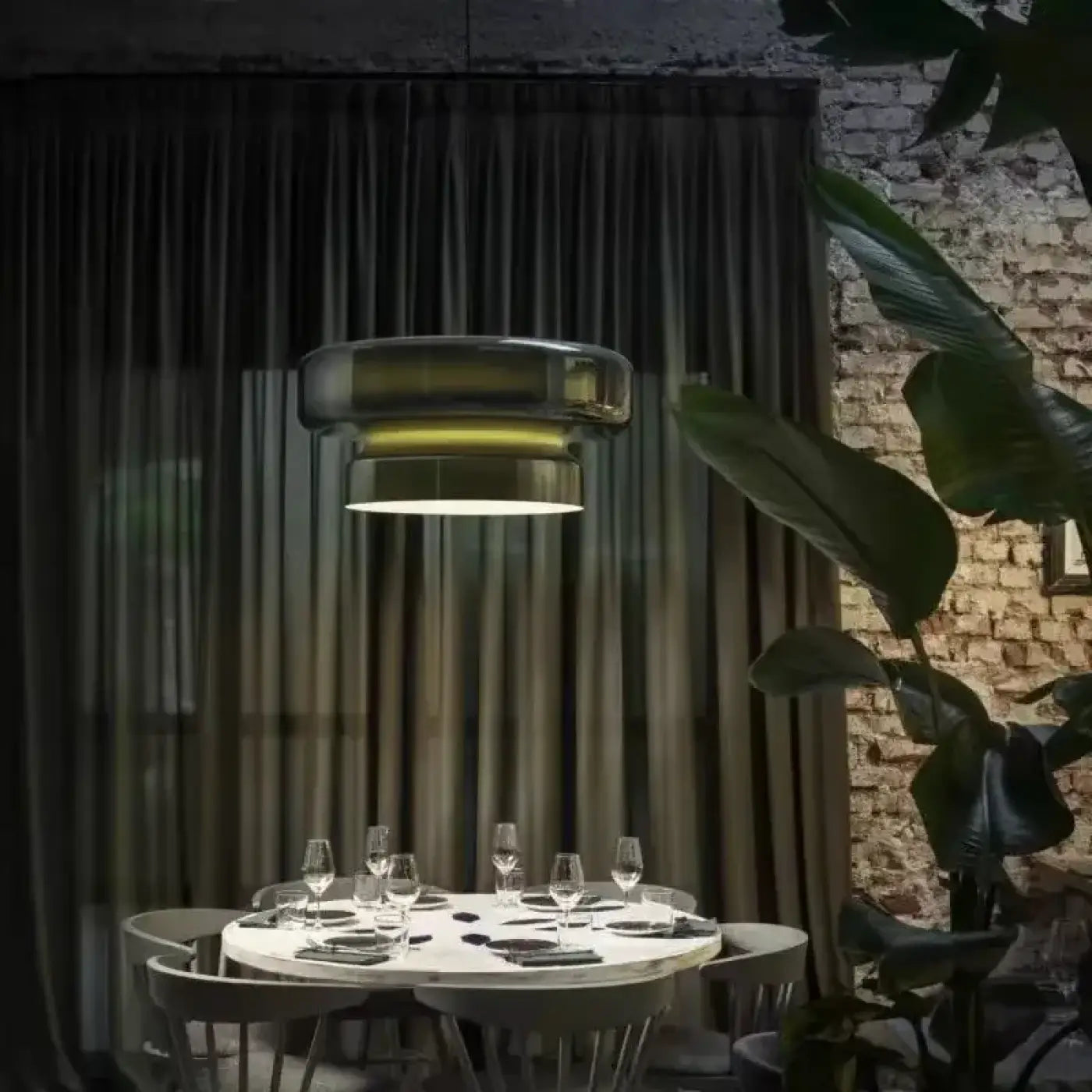 Suspension Luminaire Vintage en Verre - Dova
