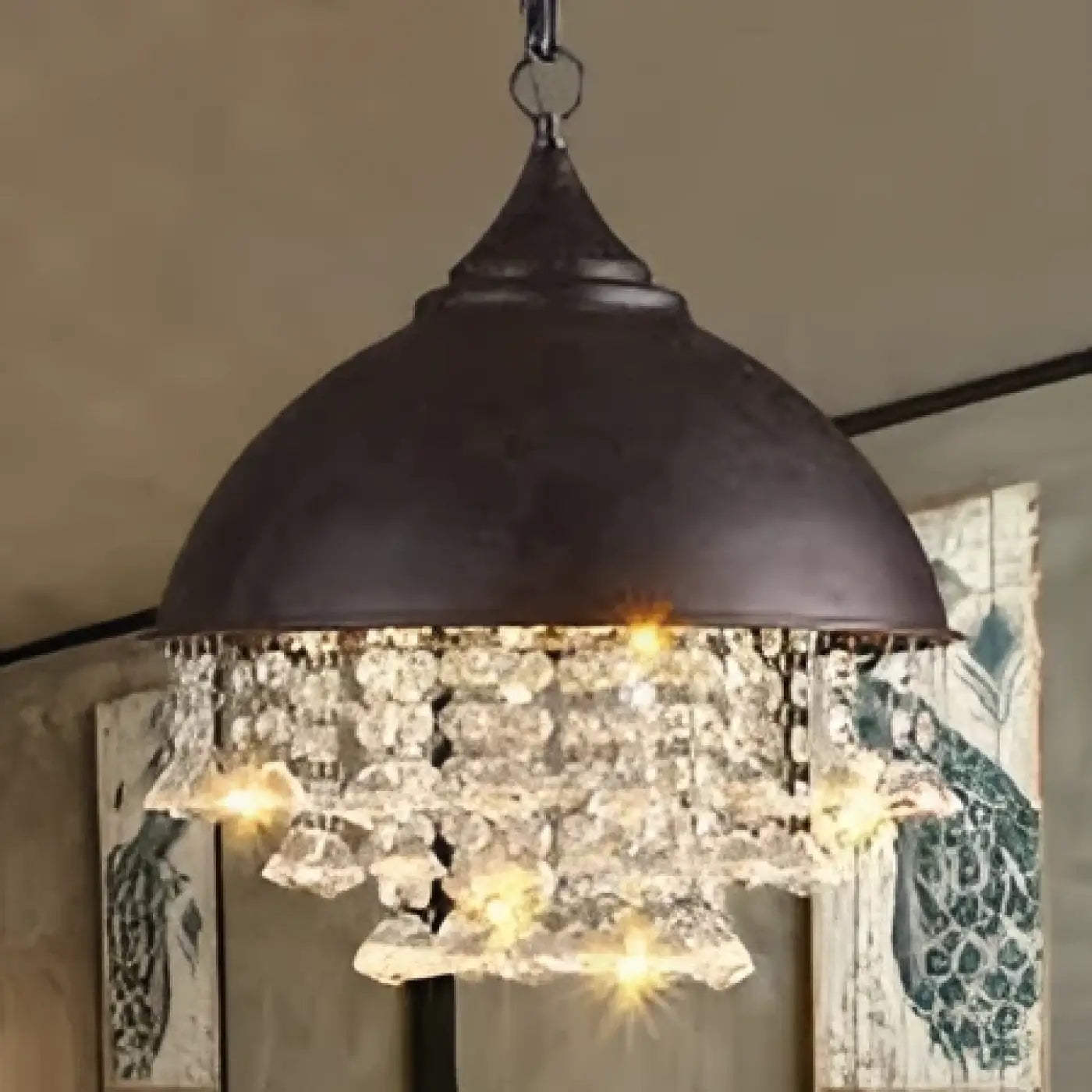 Suspension Luminaire Vintage en Metal - Noctea