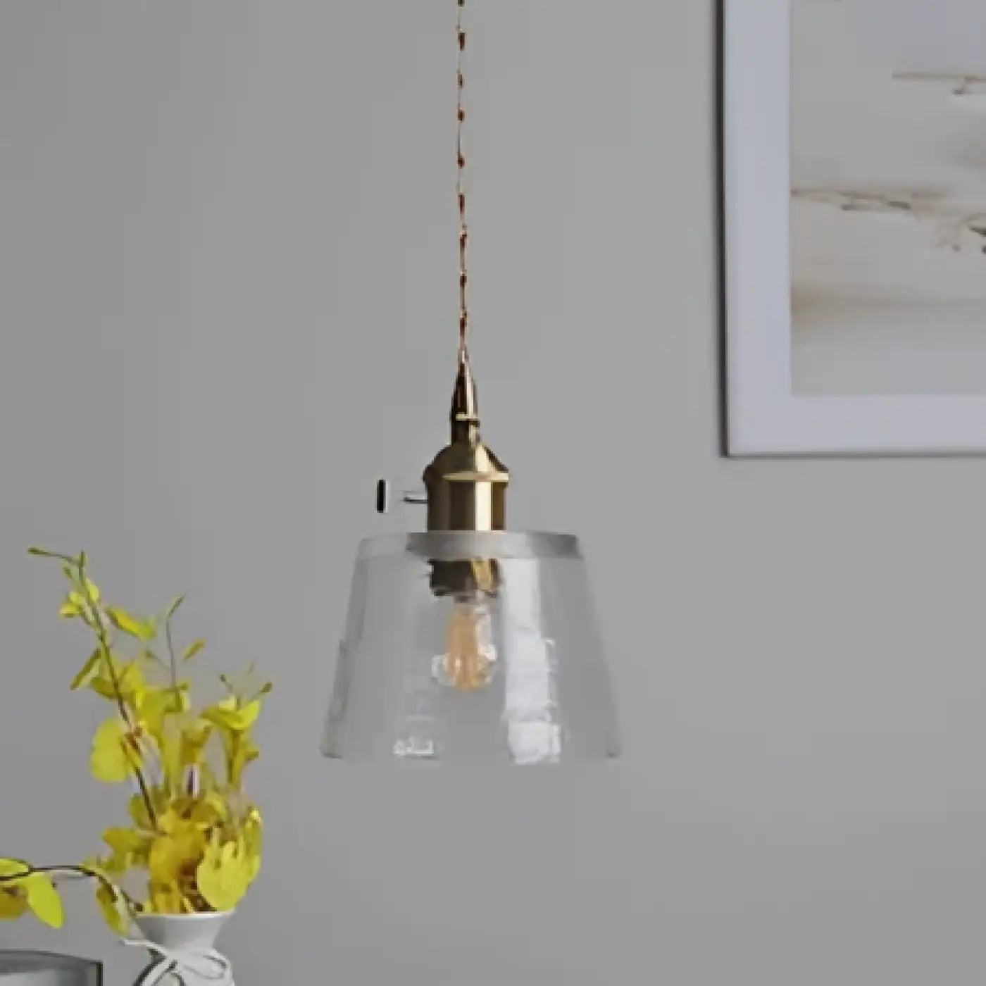 Suspension Luminaire Vintage en Verre - Nais
