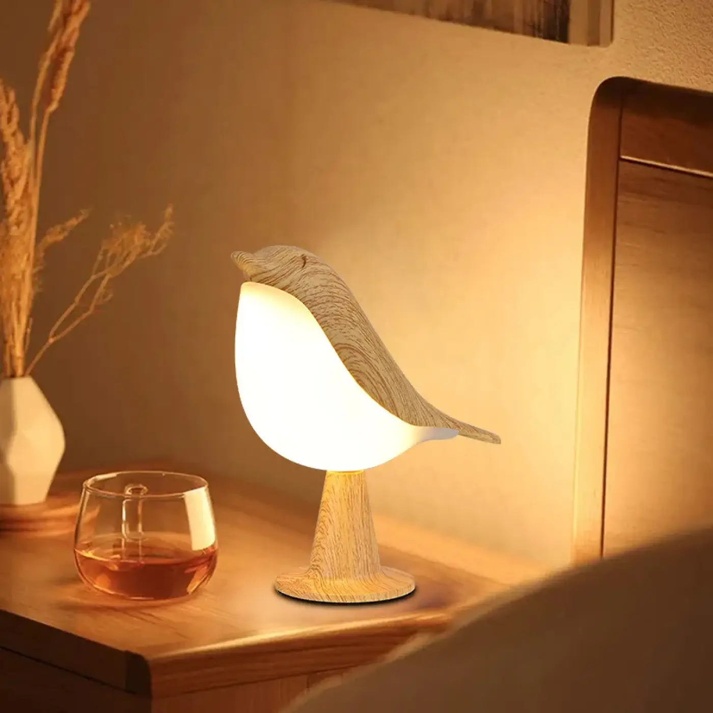 Veilleuse Scandinave en Bois - Birdy
