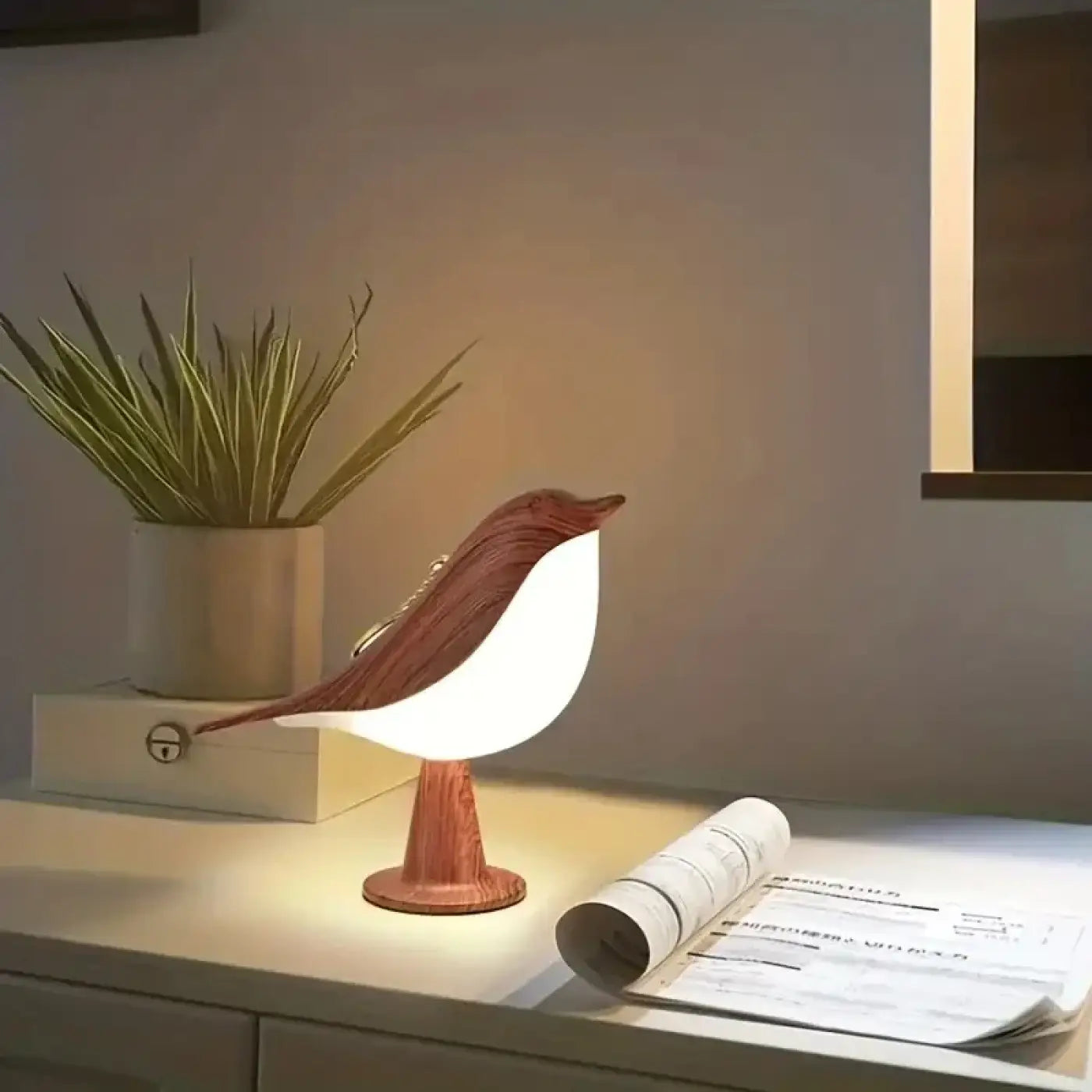Veilleuse Scandinave en Bois - Birdy